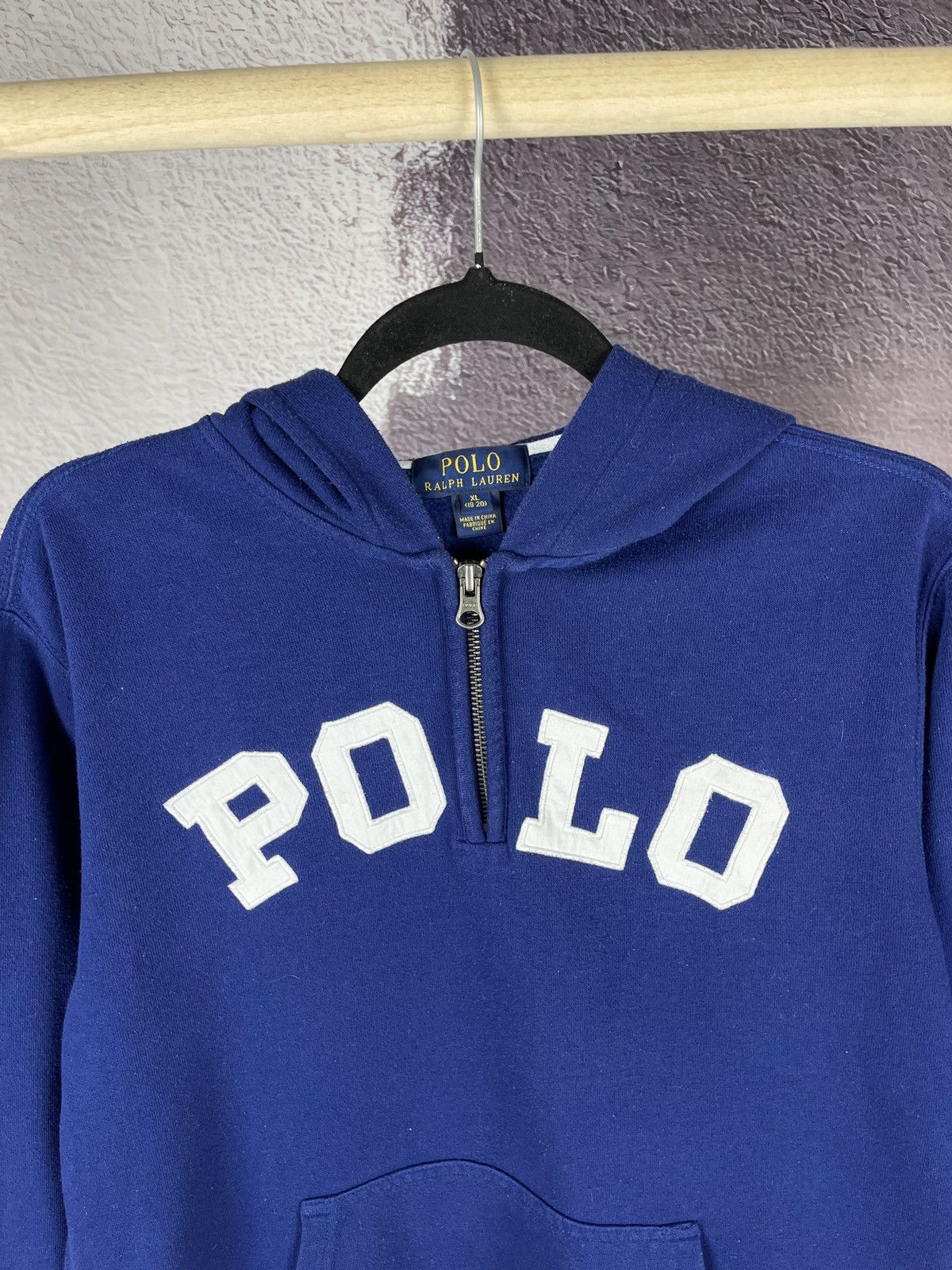 Polo Ralph Lauren Polo Ralph Lauren blue big logo 1/4 zip hoodie Size US S / EU 44-46 / 1 - 5 Thumbnail