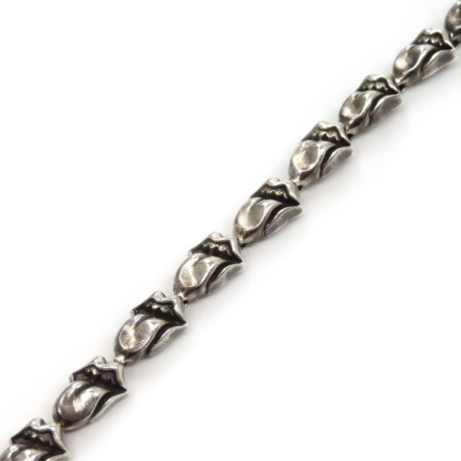 Chrome Hearts 11LINK Chrome Hearts Lip Tongue Stones Mini ID Bracelet Size ONE SIZE - 4 Thumbnail
