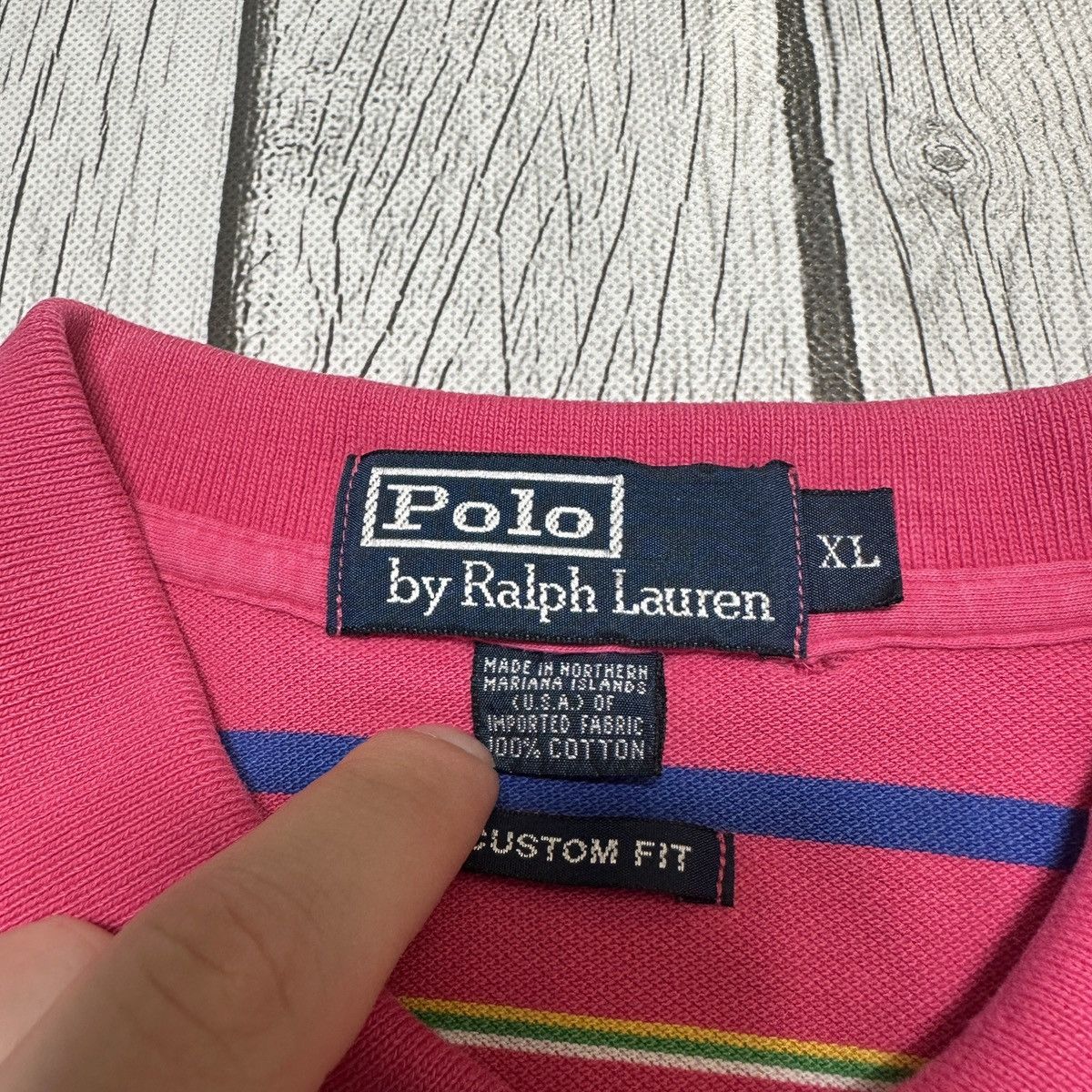Polo Ralph Lauren × Vintage Vintage Polo striped shirt Size US XL / EU 56 / 4 - 6 Thumbnail