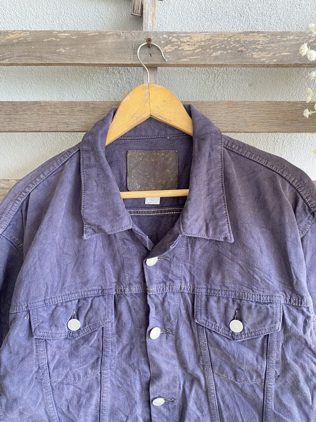 Edwin Vintage 90s Edwin Indigo Jacket Size US XL / EU 56 / 4 - 4 Thumbnail