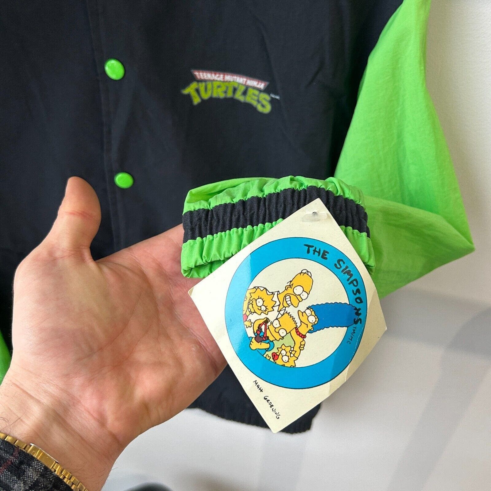 The Simpsons VINTAGE 90s | Teenage Mutant Ninja Turtles Bomber Jacket XS Size US XS / EU 42 / 0 - 4 Thumbnail