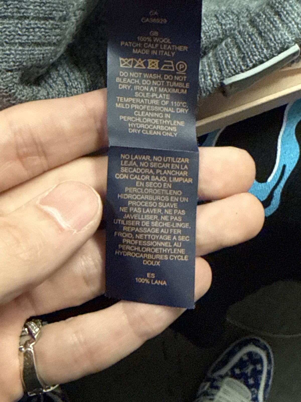 Louis Vuitton Grey Beanie Box + Reciept