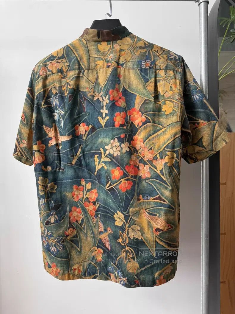 Dries Van Noten Dries Van Noten Floral & Camouflage Short Sleeve Shirt Size US S / EU 44-46 / 1 - 1 Thumbnail