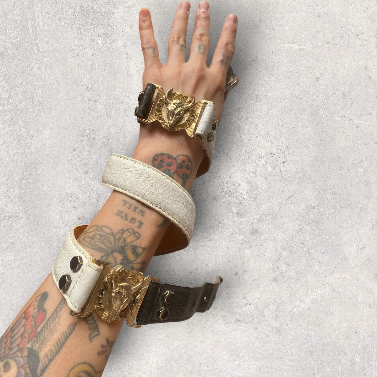 Balmain Balmain Double Bull Buckle Belt Size 32 - 1 Thumbnail