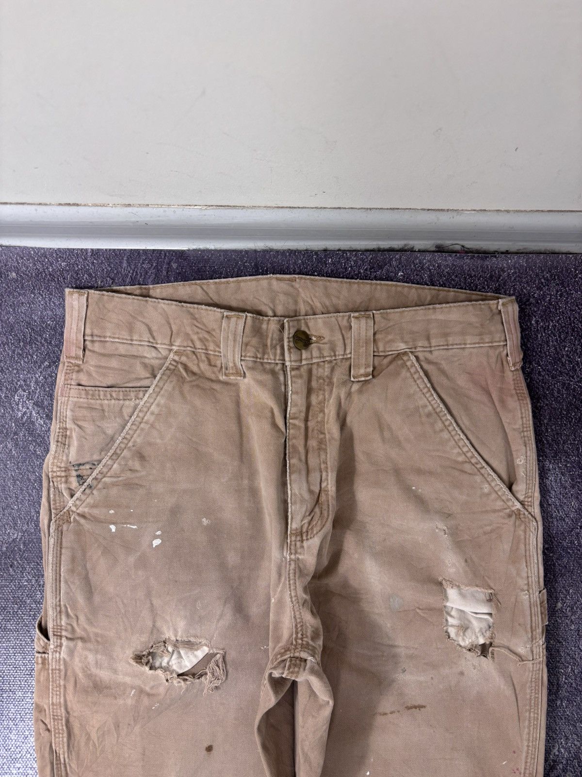 Carhartt Vintage Carhartt Relaxed Fit Distressed Utility Work Pants Size US 31 - 12 Thumbnail