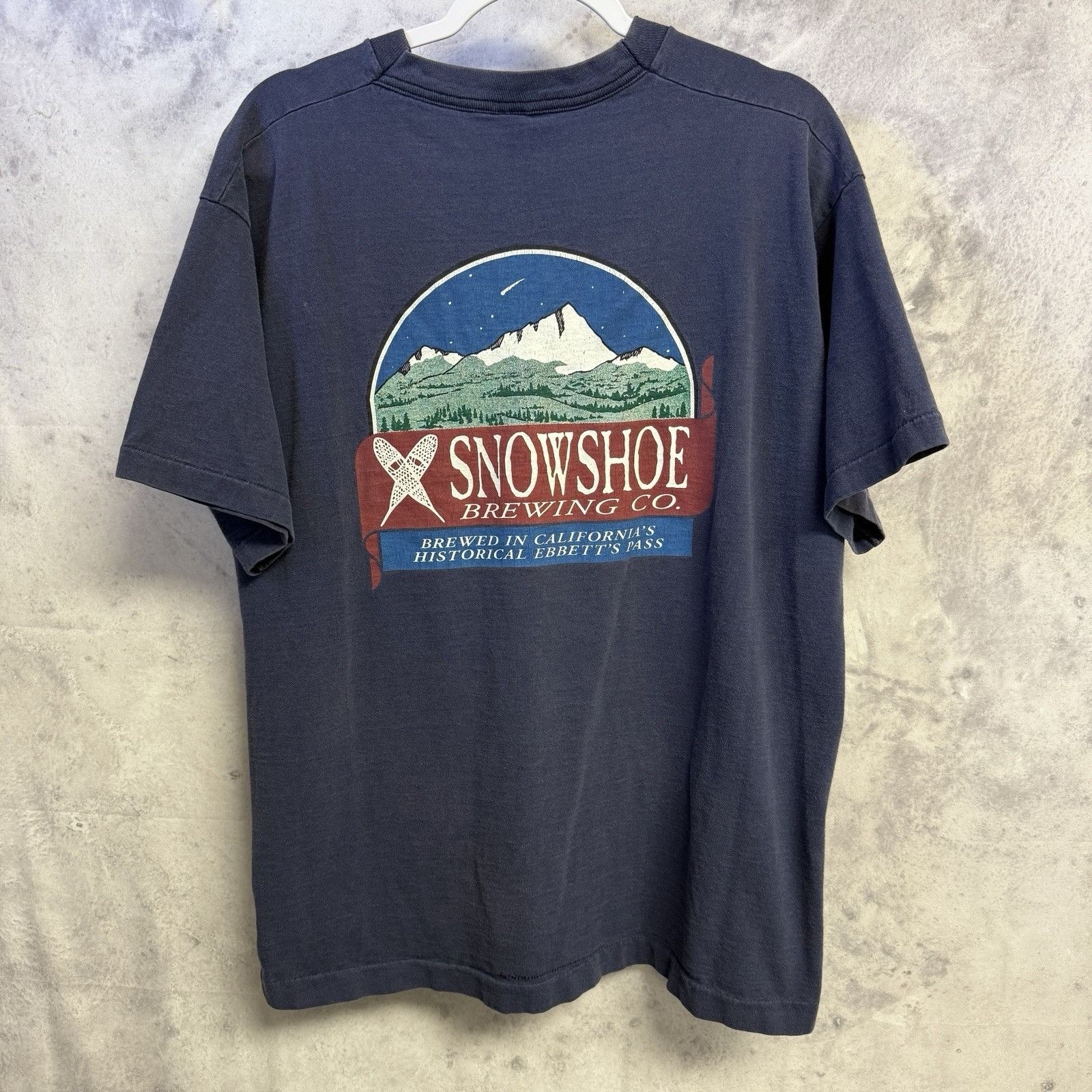 Vintage Vintage Showshoe Brewing Co Shirt Blue 90s California Nature Size US XL / EU 56 / 4 - 1 Thumbnail
