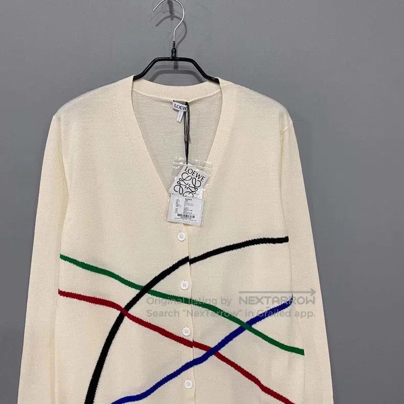 Loewe Loewe Colorful curved stripe wool knitted sweater Size M / US 6-8 / IT 42-44 - 2 Thumbnail