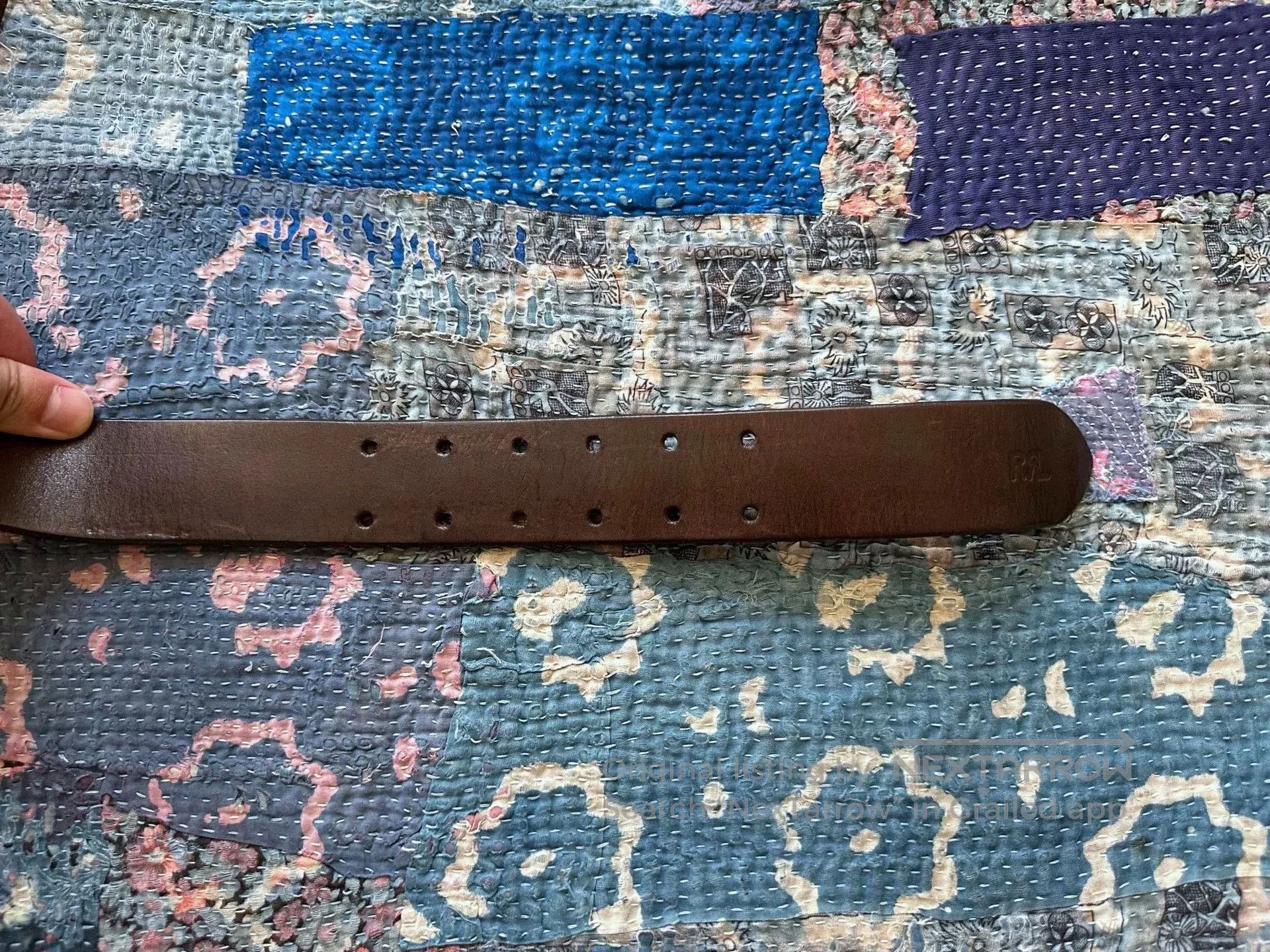 RRL Ralph Lauren RRL Anchor Double Buckle Belt. Size ONE SIZE - 4 Thumbnail