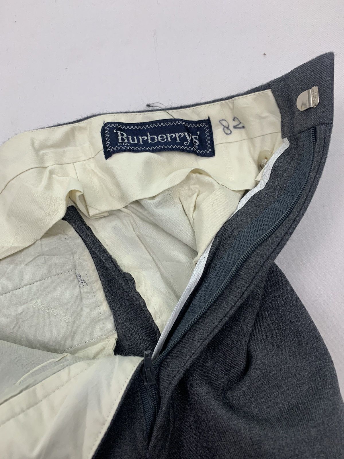 Burberry × Vintage Vintage 80s Burberrys Wool Trouser Pants Size 30" / US 8 / IT 44 - 7 Thumbnail