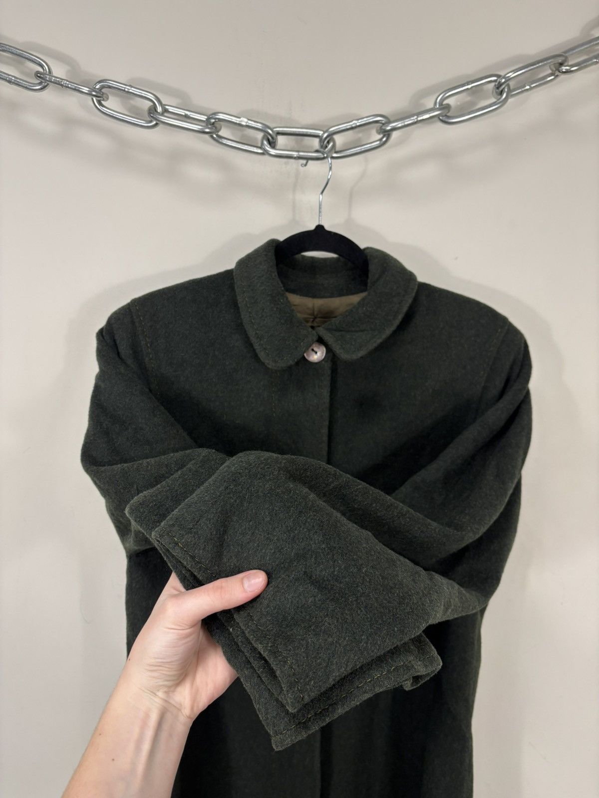 Other Vintage Moessmer Women’s Tiroler Loden Wool Alpaca Overcoat Size L / US 10 / IT 46 - 11 Thumbnail