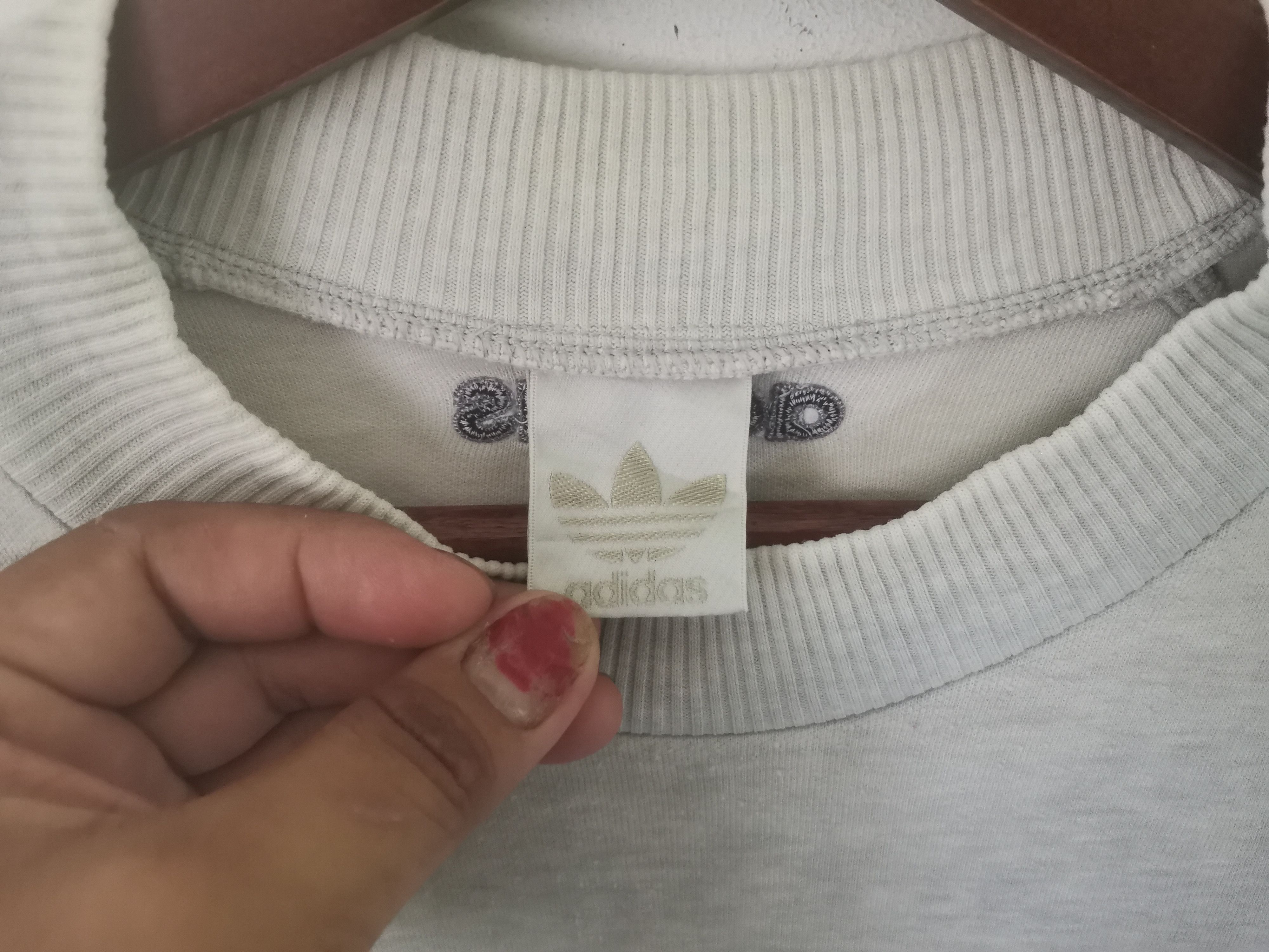Adidas × Vintage Distressed Vintage Adidas big logo sweatshirt Size US L / EU 52-54 / 3 - 6 Thumbnail