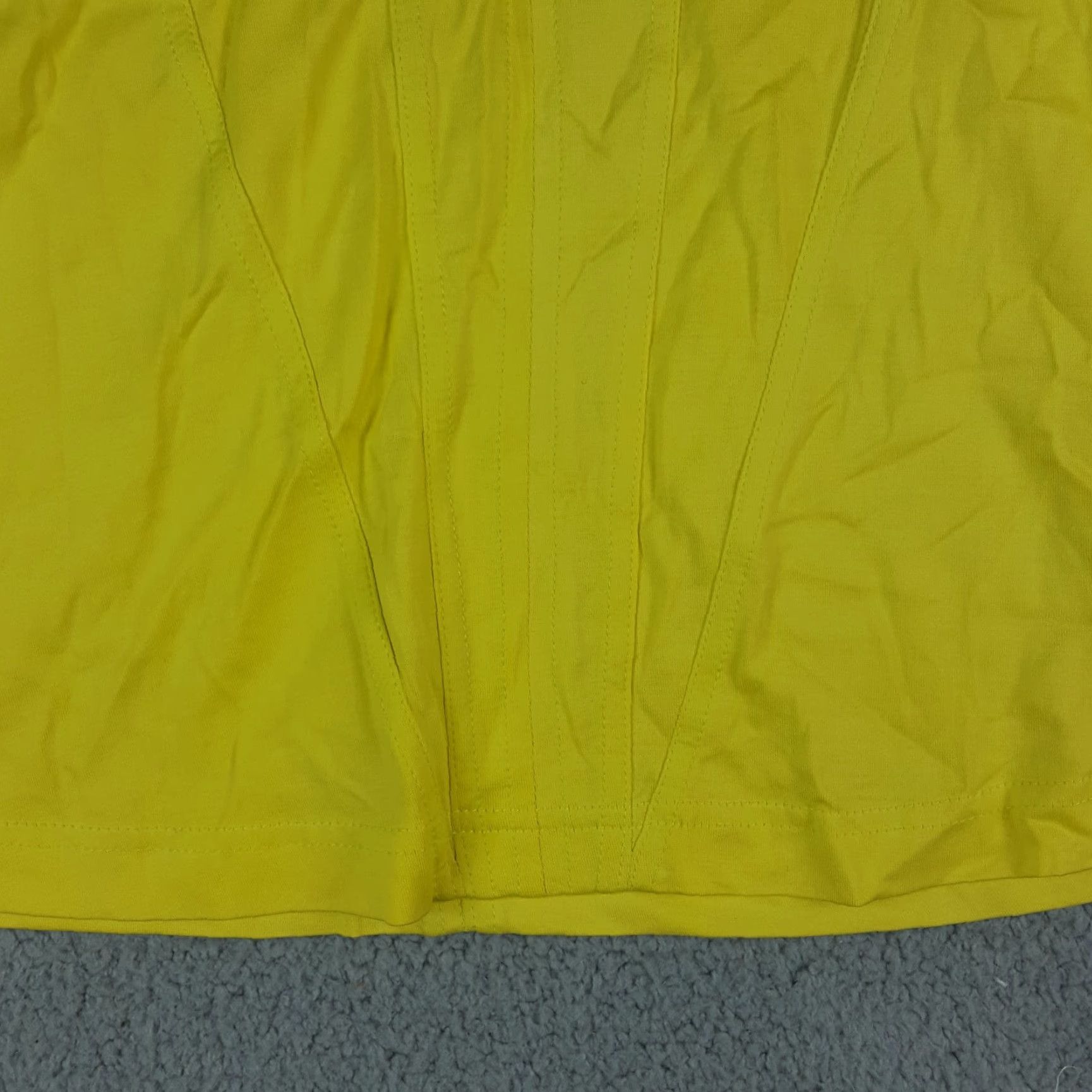 Etro VINTAGE Jamie Sadock Polo Shirt Women S Yellow 90s Golf Tennis Preppy Retro Pullover Top Short Sleeve Collared Logo Button Size S / US 4 / IT 40 - 3 Thumbnail