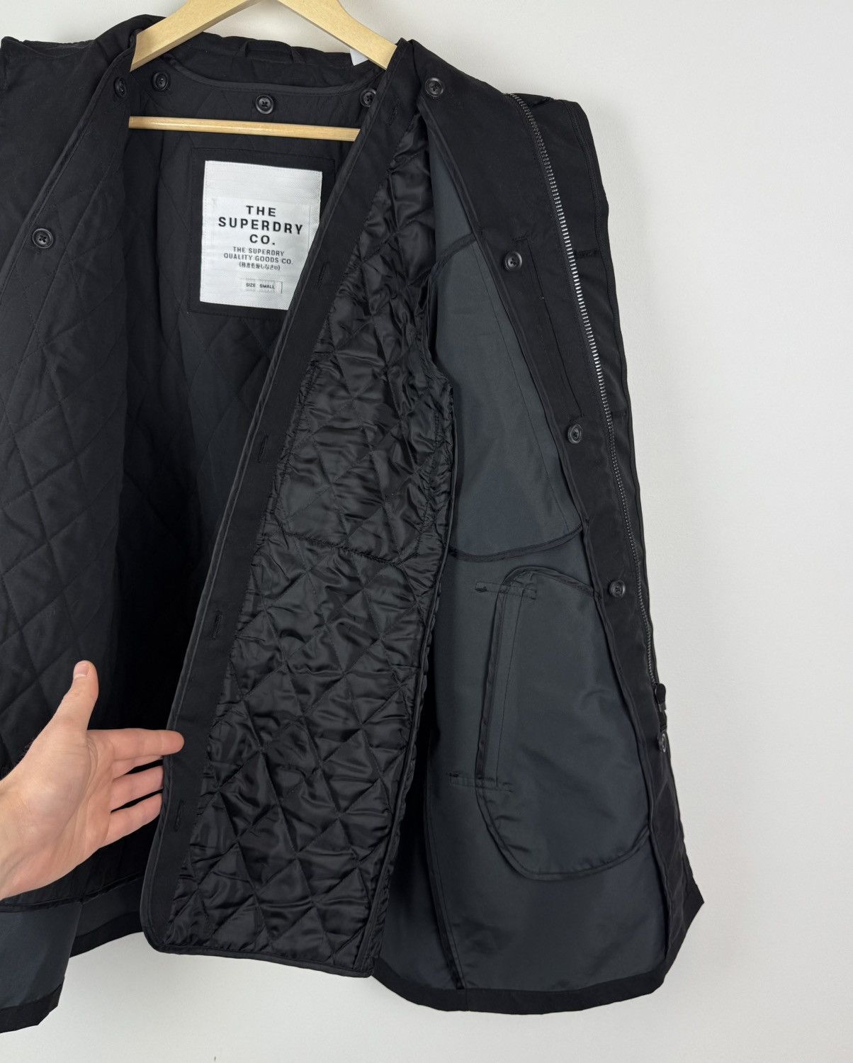 Superdry Superdry Coat Jacket Women’s Size S Top Full Zip Black Size S / US 4 / IT 40 - 15 Thumbnail