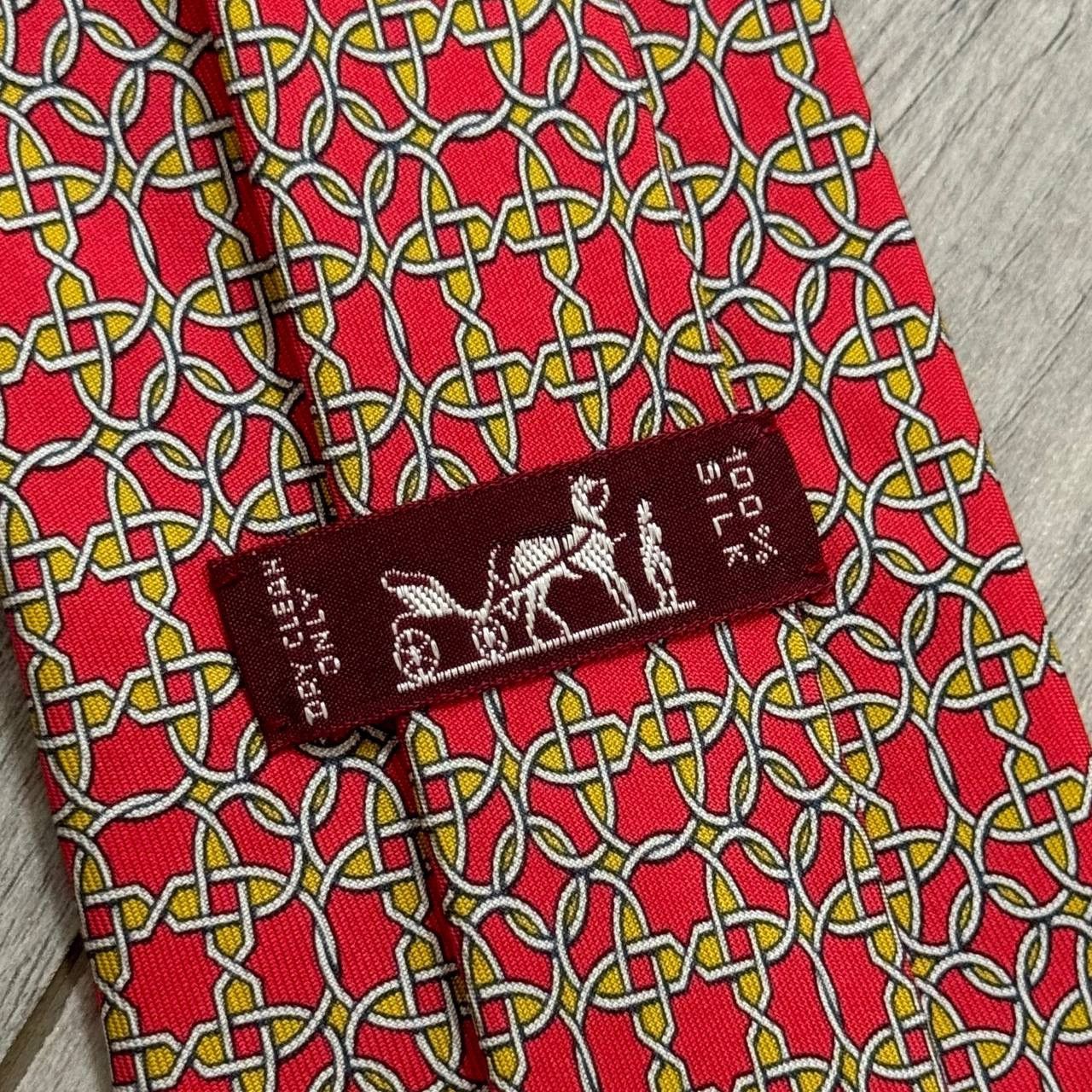 Hermes HERMES Silk Tie Size ONE SIZE - 6 Thumbnail