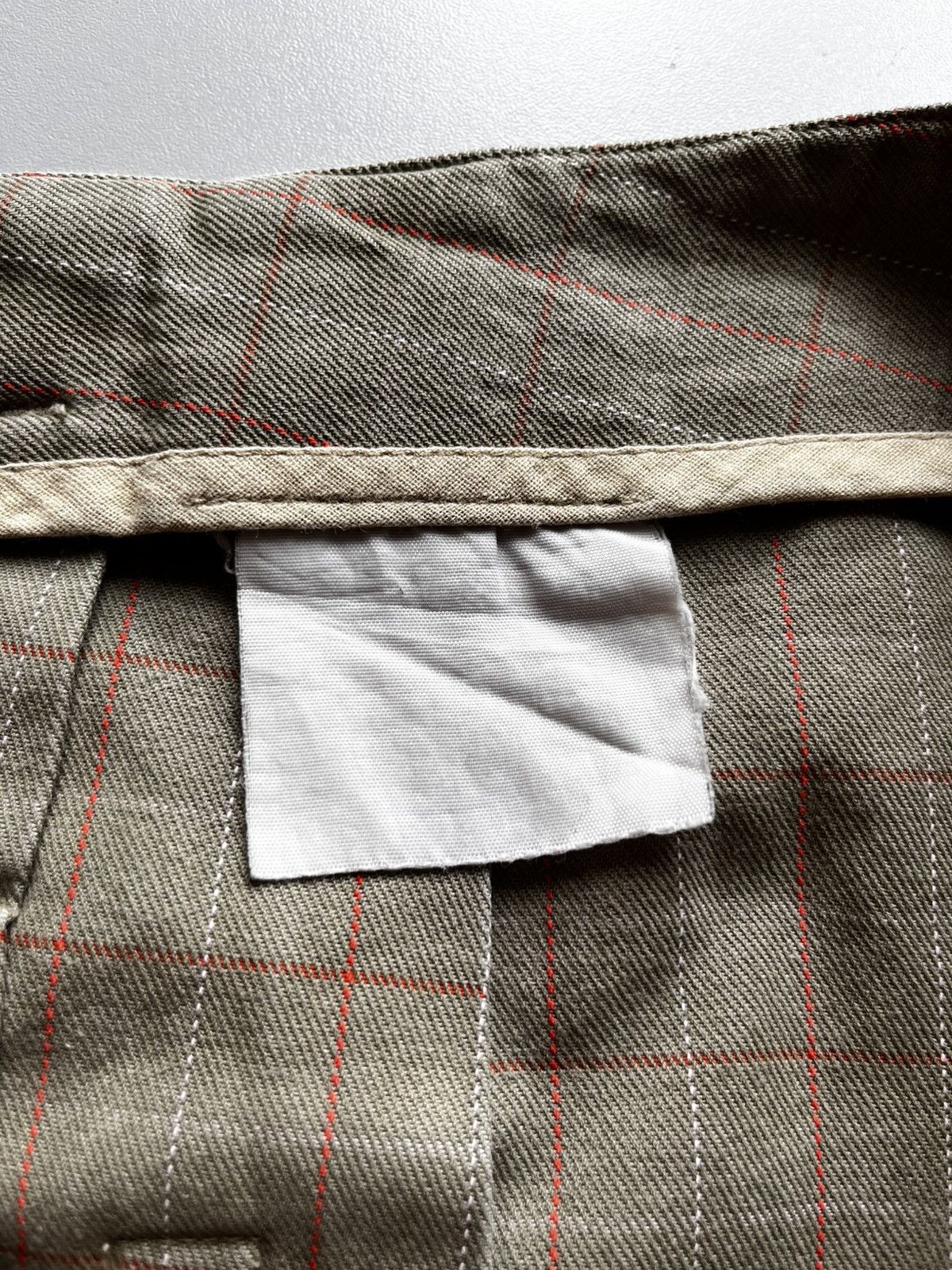 Walter Van Beirendonck Late 90's Walter van Beirendonck W.&L.T. khaki check skirt: Size 29" - 6 Thumbnail