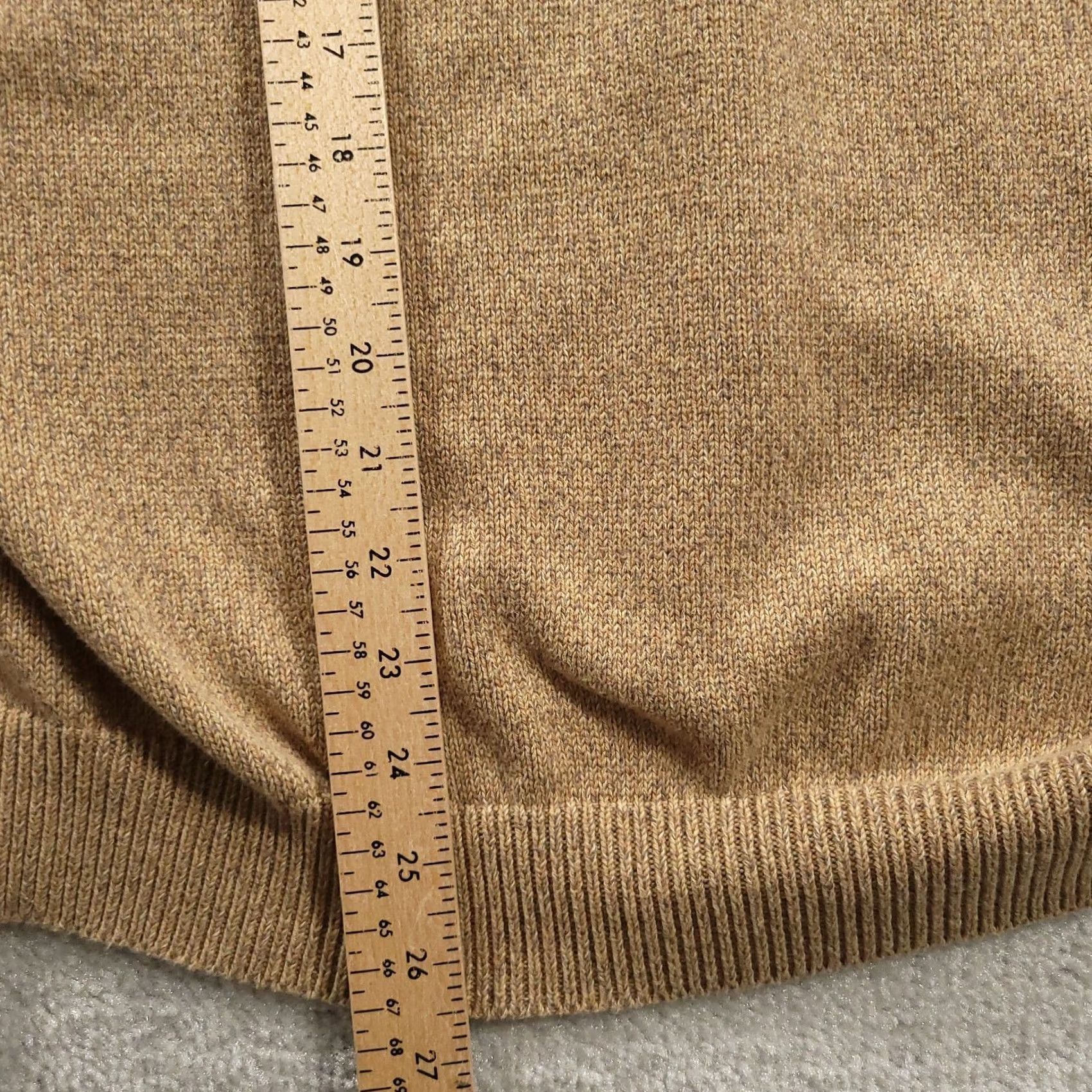 Vintage Northern Isles Sweater Mens 2XL Beige V-Neck 100% Cotton Pullover Knit Shirt Size US XXL / EU 58 / 5 - 6 Thumbnail