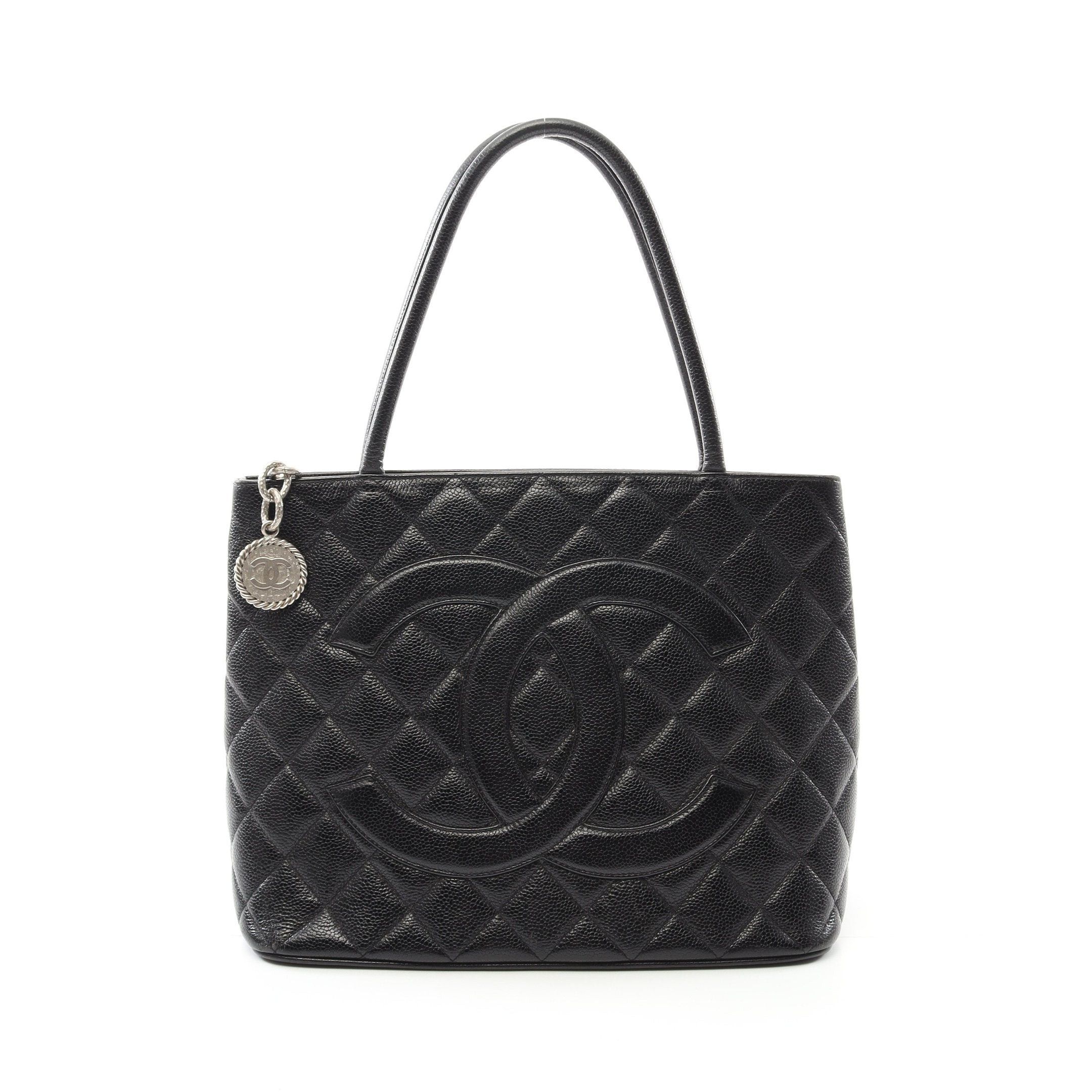 Chanel Chanel Reissue Tote Handbag Bag Caviar Skin Black Silver Hardware Size ONE SIZE - 1 Thumbnail