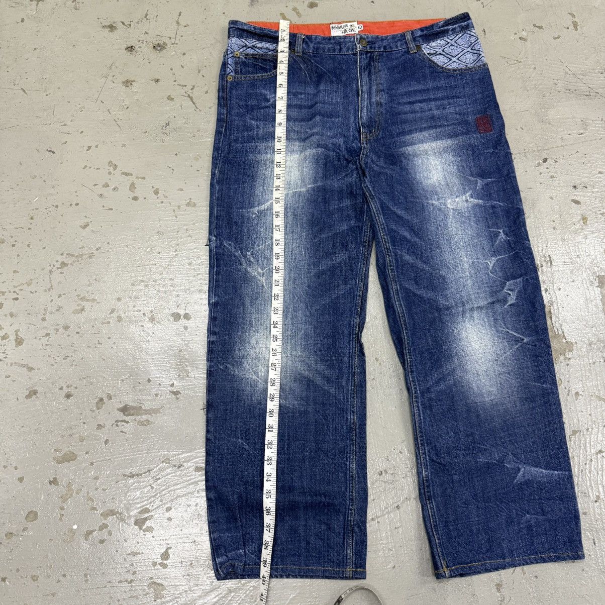 Karakuri Tamashii Karakuri Tamashi Embroidered Japanese Motif Jeans Size US 38 / EU 54 - 7 Thumbnail