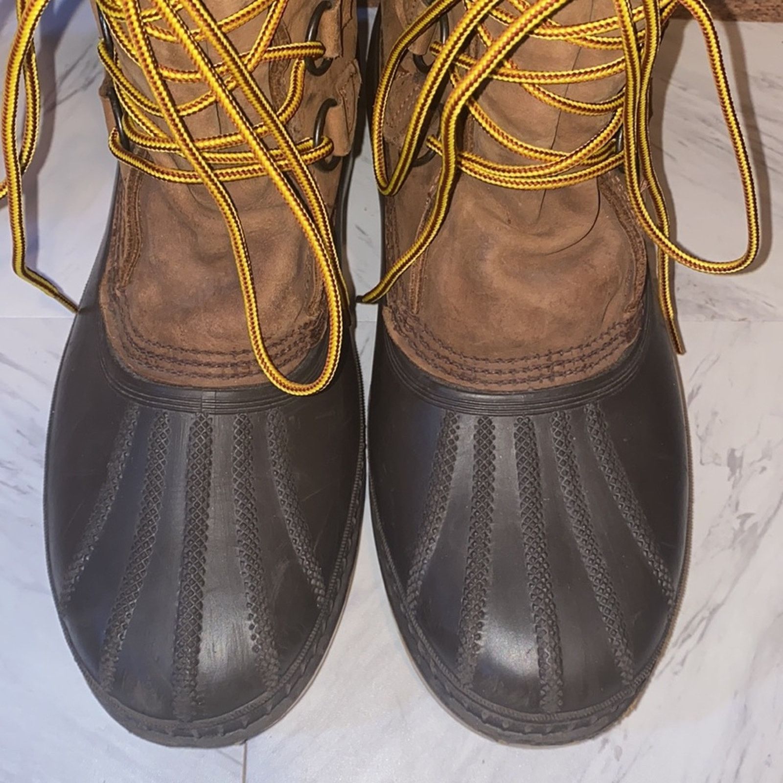SOREL Sorel Badger Men's Leather Wool Winter Snow Boots Size 10 Size US 10 / EU 43 - 5 Thumbnail
