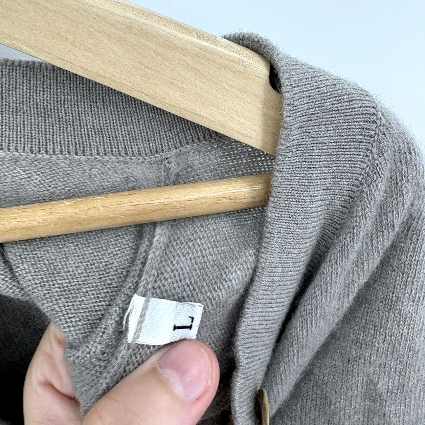 Vintage Gretchen Neal Duster Cardigan Sweater Large Cashmere Italian Luxury Capsule Soft Size L / US 10 / IT 46 - 7 Thumbnail
