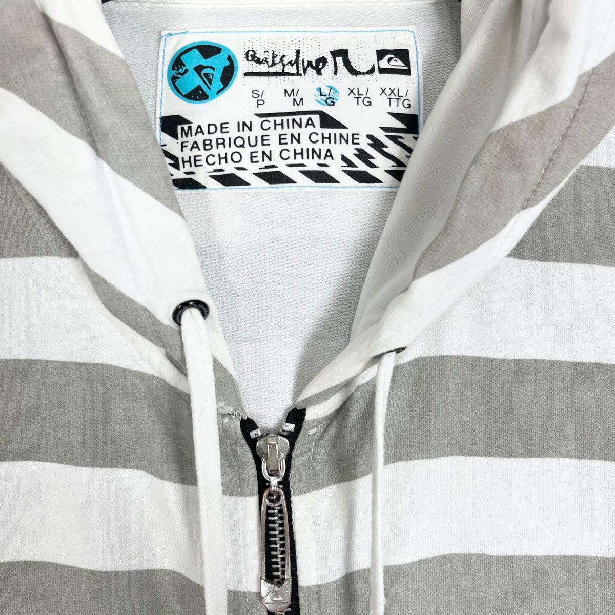 Quiksilver Quicksilver Stripe Zipper Hoodie Jacket Size US M / EU 48-50 / 2 - 5 Thumbnail