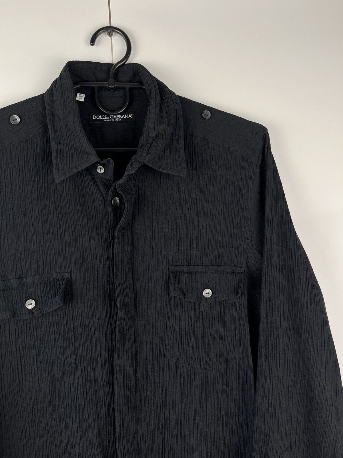 Dolce & Gabbana Dolce & Gabbana Luxury Cotton Shirt Button Up Made in Italy Size US S / EU 44-46 / 1 - 3 Thumbnail