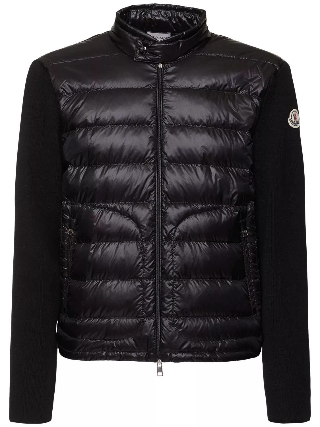 MONCLER $1340 Men's Black Wool Down Cardigan New