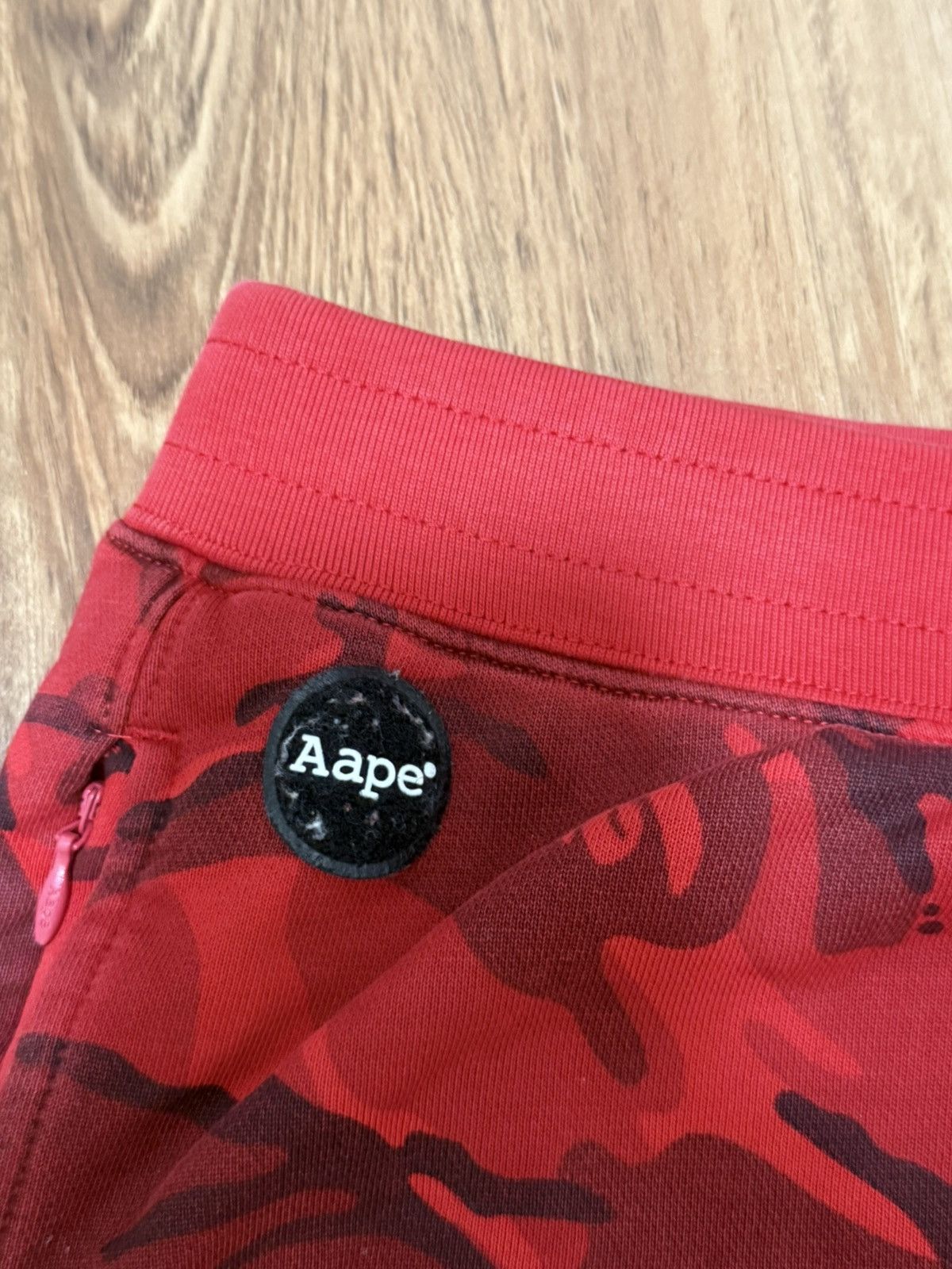 Aape × Bape red bape aape camo joggers Size US 29 - 3 Thumbnail