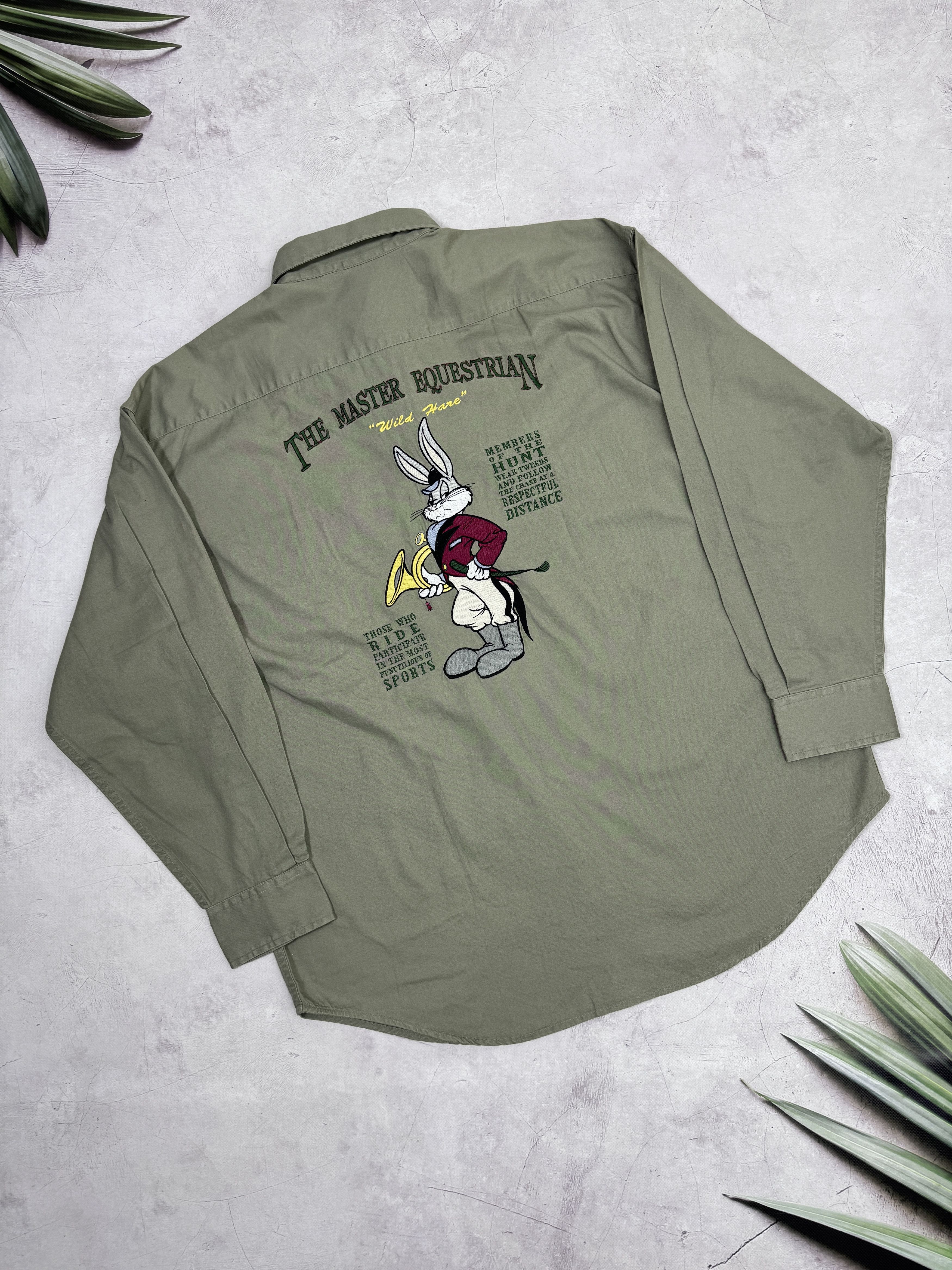Acme Clothing × Vintage × Warner Bros 1993 Acme Clothing Looney Tunes Shirt Bugs Bunny Equestrian Size US L / EU 52-54 / 3 - 1 Thumbnail