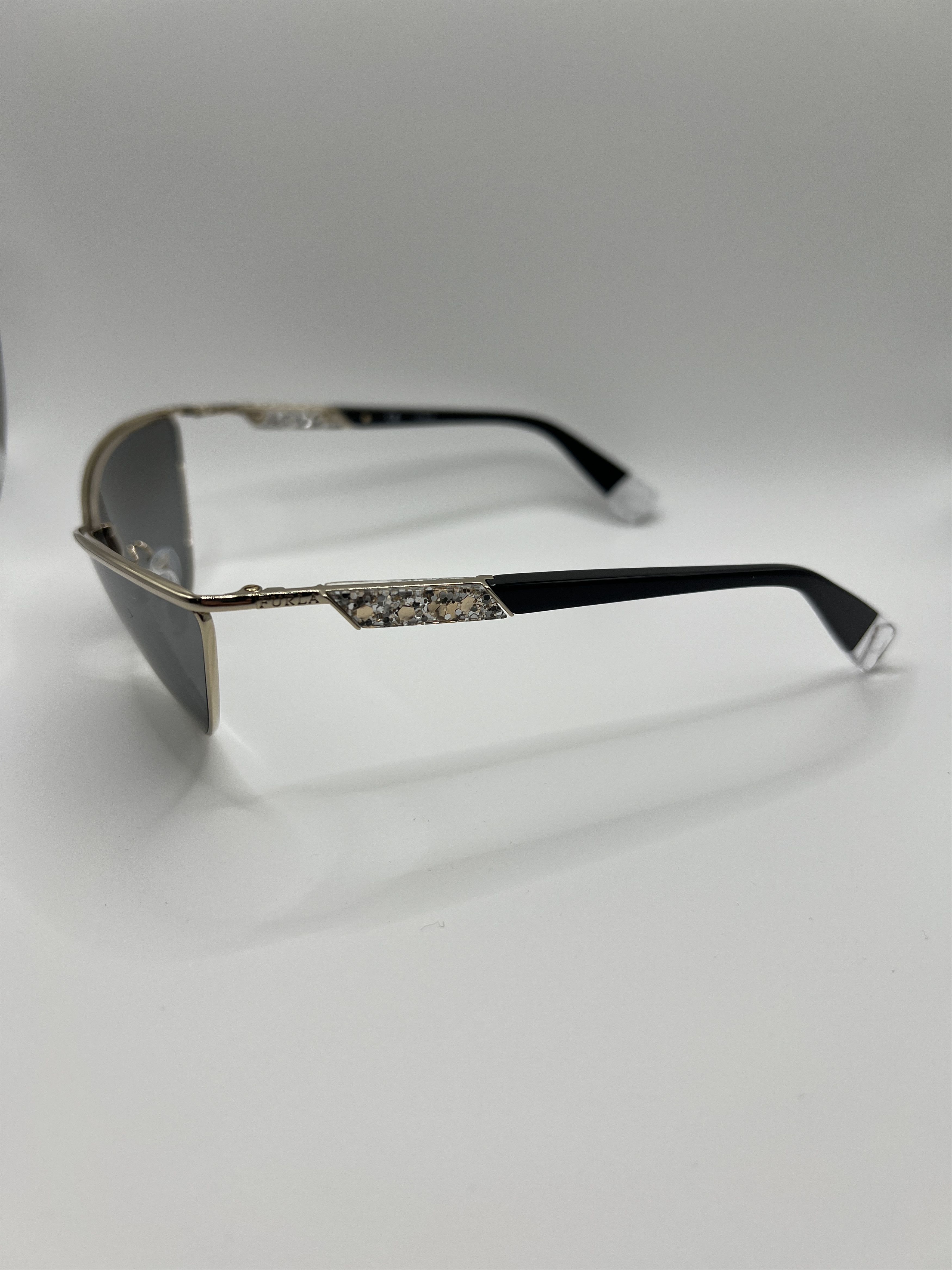 Furla Furla SFU311 Cat Eye Crystal Sunglasses Black/Gold Size ONE SIZE - 12 Thumbnail