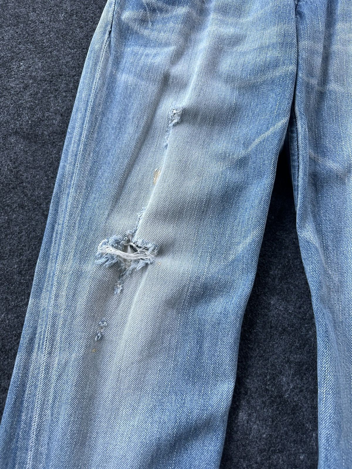Edwin × If Six Was Nine × Vintage Vintage Edwin Blue Trip Distressed Hawaian Denim D166 Size US 28 / EU 44 - 8 Thumbnail