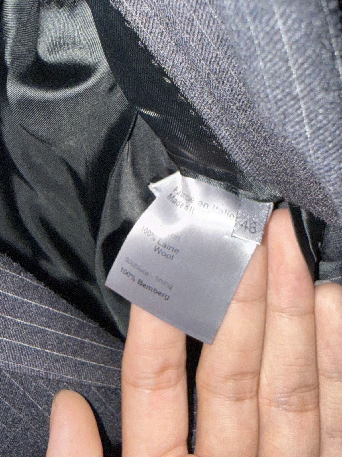 Dior Diorhomme 07AW“Navigate” Silver line suit Size 46S - 5 Thumbnail