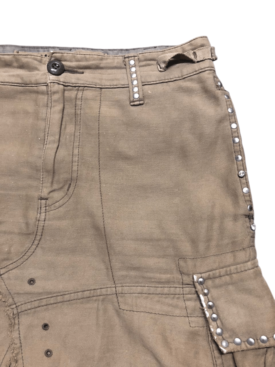 Hysteric Glamour × Japanese Brand Hysteric Glamour Bondages Cargo Mini Skirt Distressed Size 31" - 7 Thumbnail