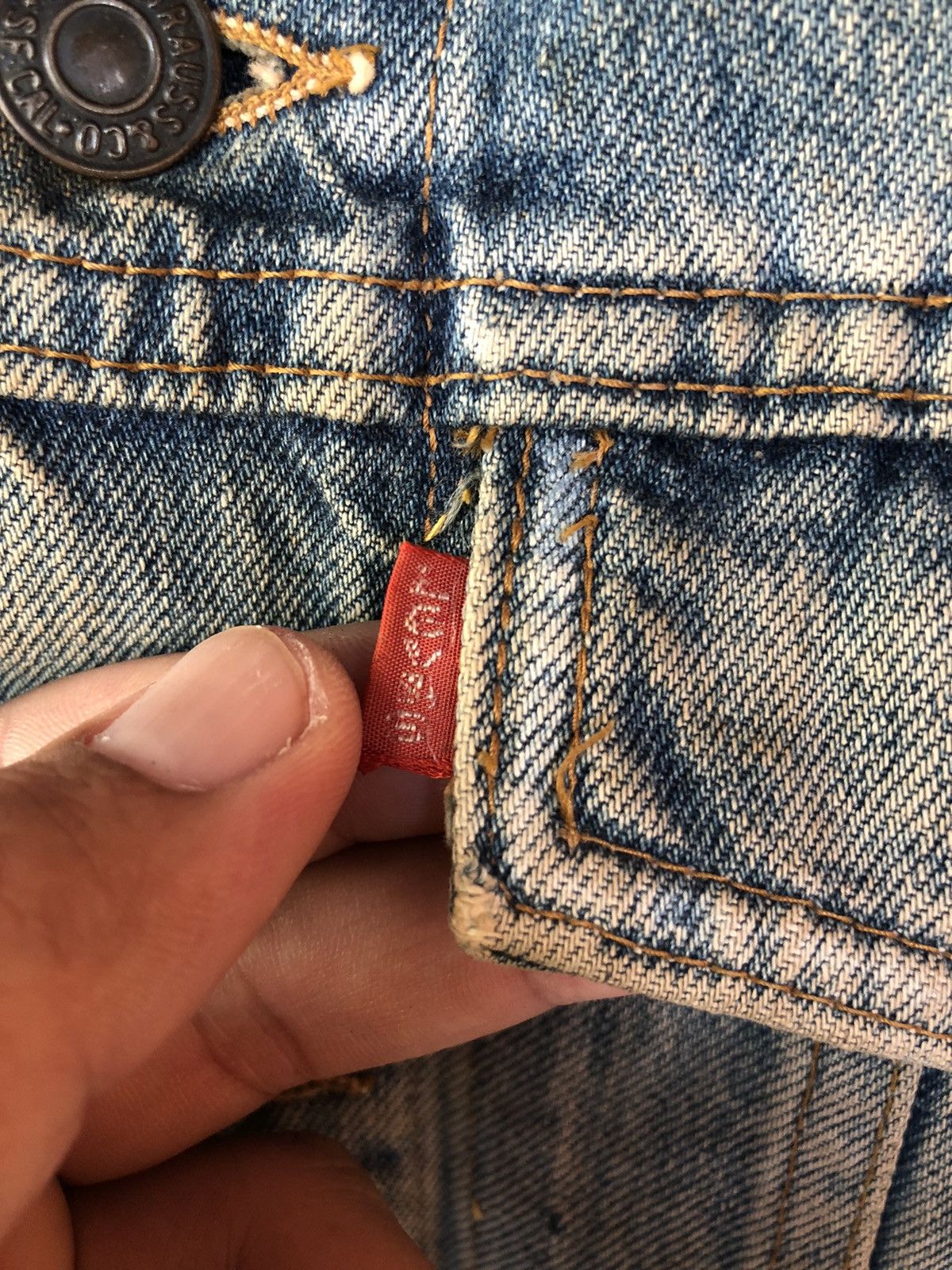Levi's Vintage Levi’s Distressed Faded Jacket Size US S / EU 44-46 / 1 - 9 Thumbnail