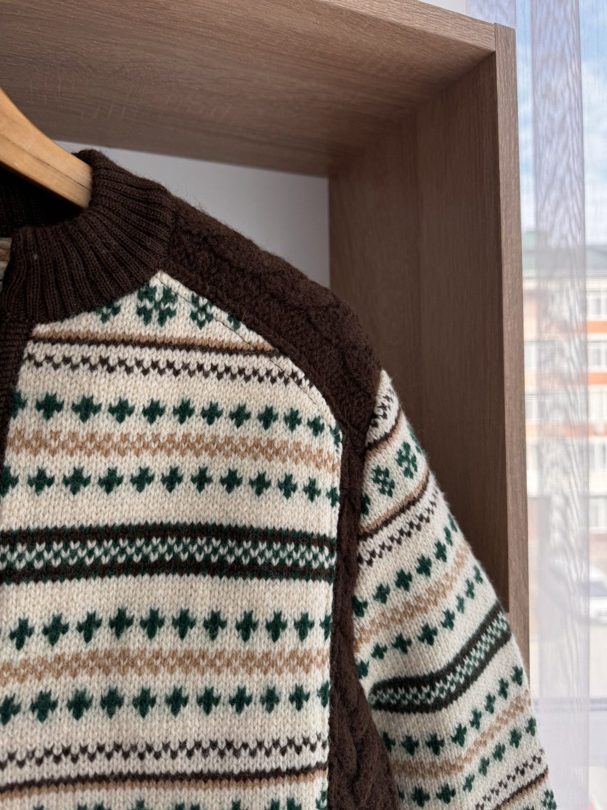 GIESSWEIN × Vintage Vintage Giesswein Tirol Floral Pure Wool Zip Sweater Size US S / EU 44-46 / 1 - 4 Thumbnail