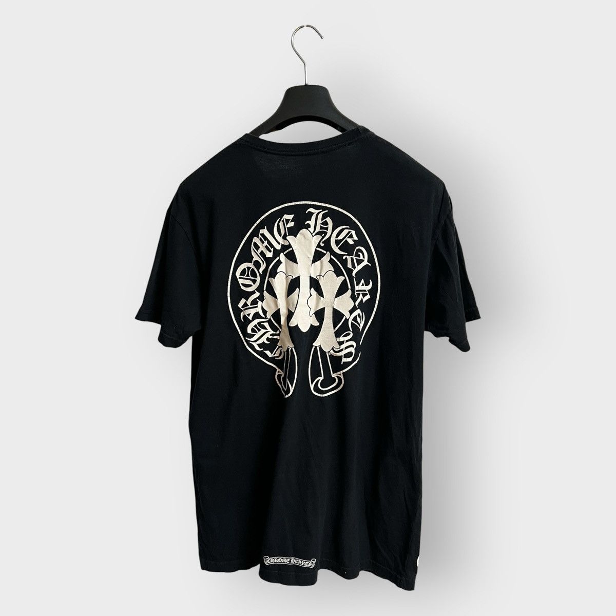 RARE! Chrome Hearts Triple Cross Horseshoe T-Shirt Black