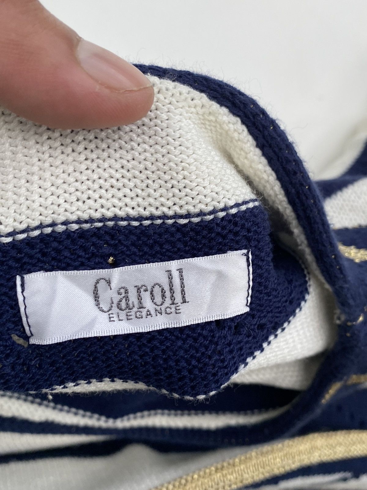 Japanese Brand × Vintage Vtg Carrol Elegance Knitwear Size US L / EU 52-54 / 3 - 7 Thumbnail