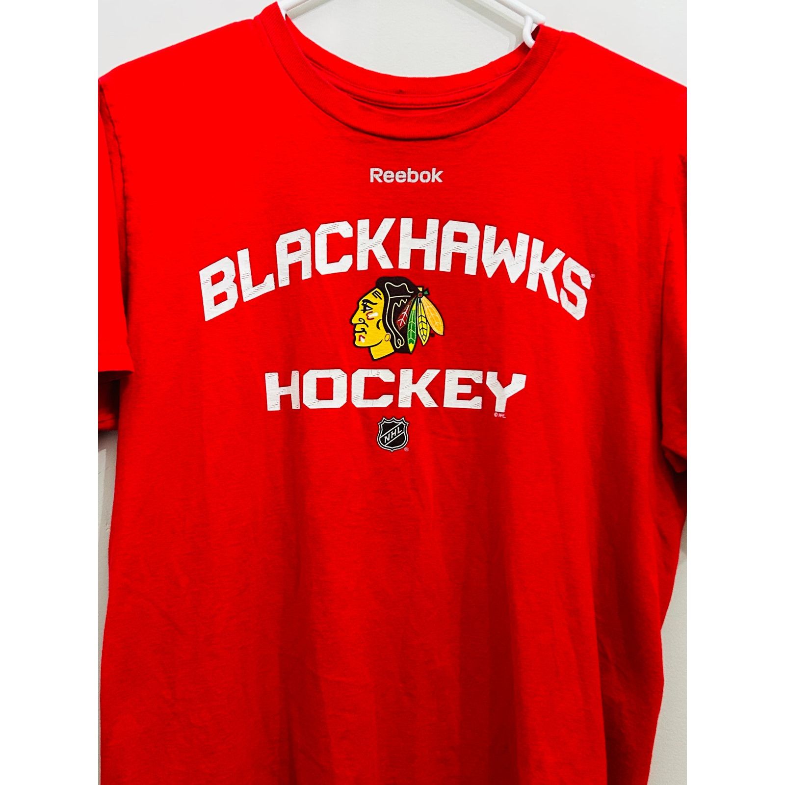 Reebok Reebok Chicago Blackhawks NHL Red Logo Men’s Medium Tee Size US M / EU 48-50 / 2 - 4 Thumbnail
