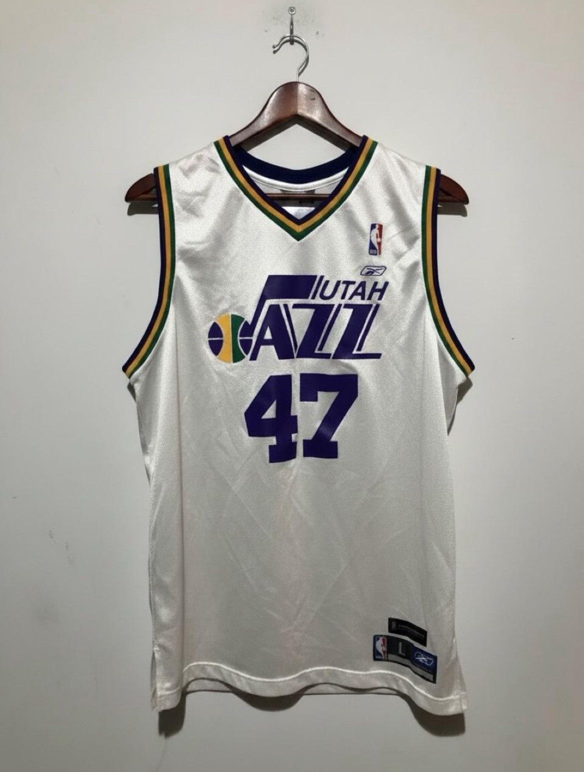 Reebok Y2K Reebok 2002-06 Utah Jazz Andrei Kirilenko White Jersey Size US L / EU 52-54 / 3 - 1 Thumbnail