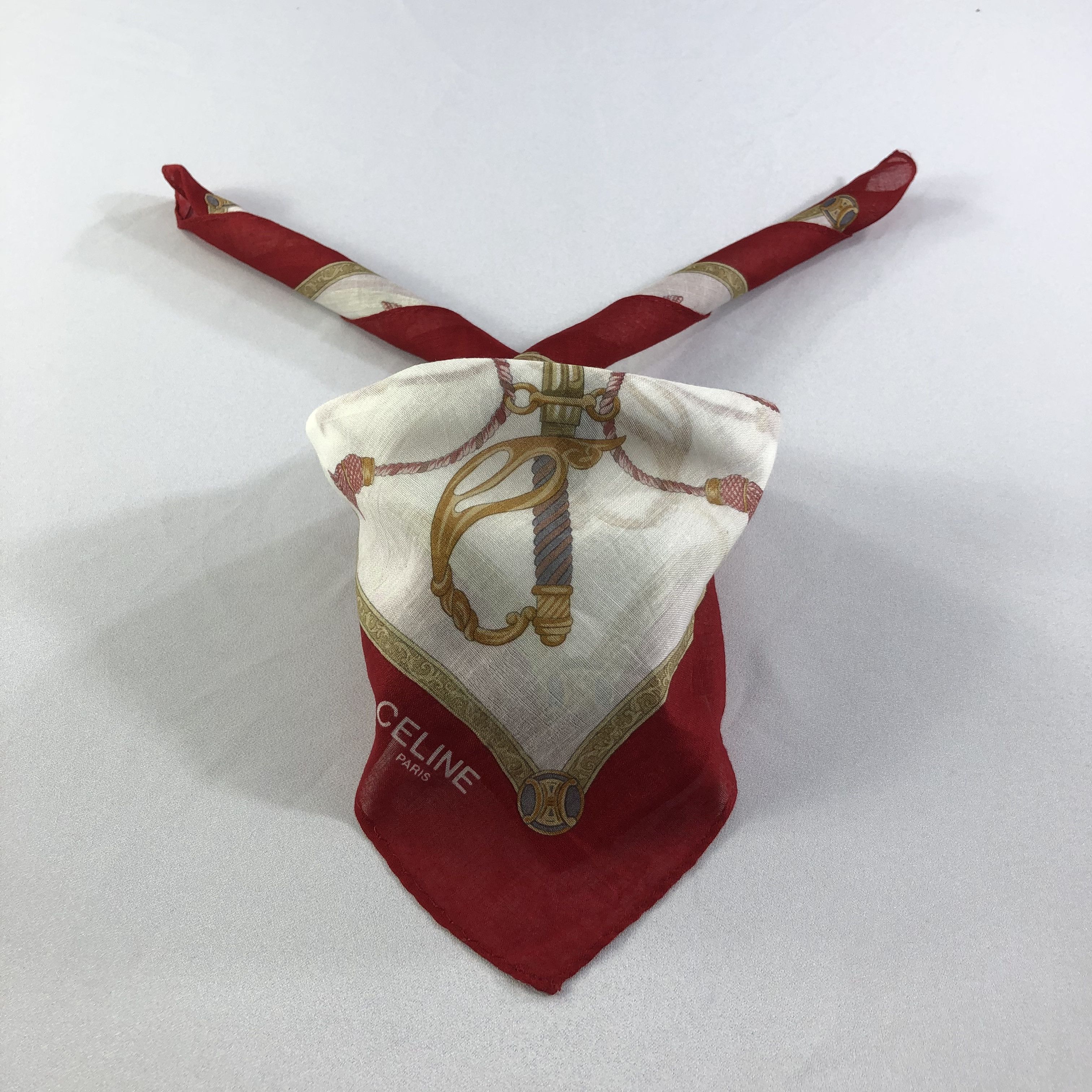 Celine Celine Handkerchief Neckerchief Bandana H1599 Size ONE SIZE - 2 Thumbnail