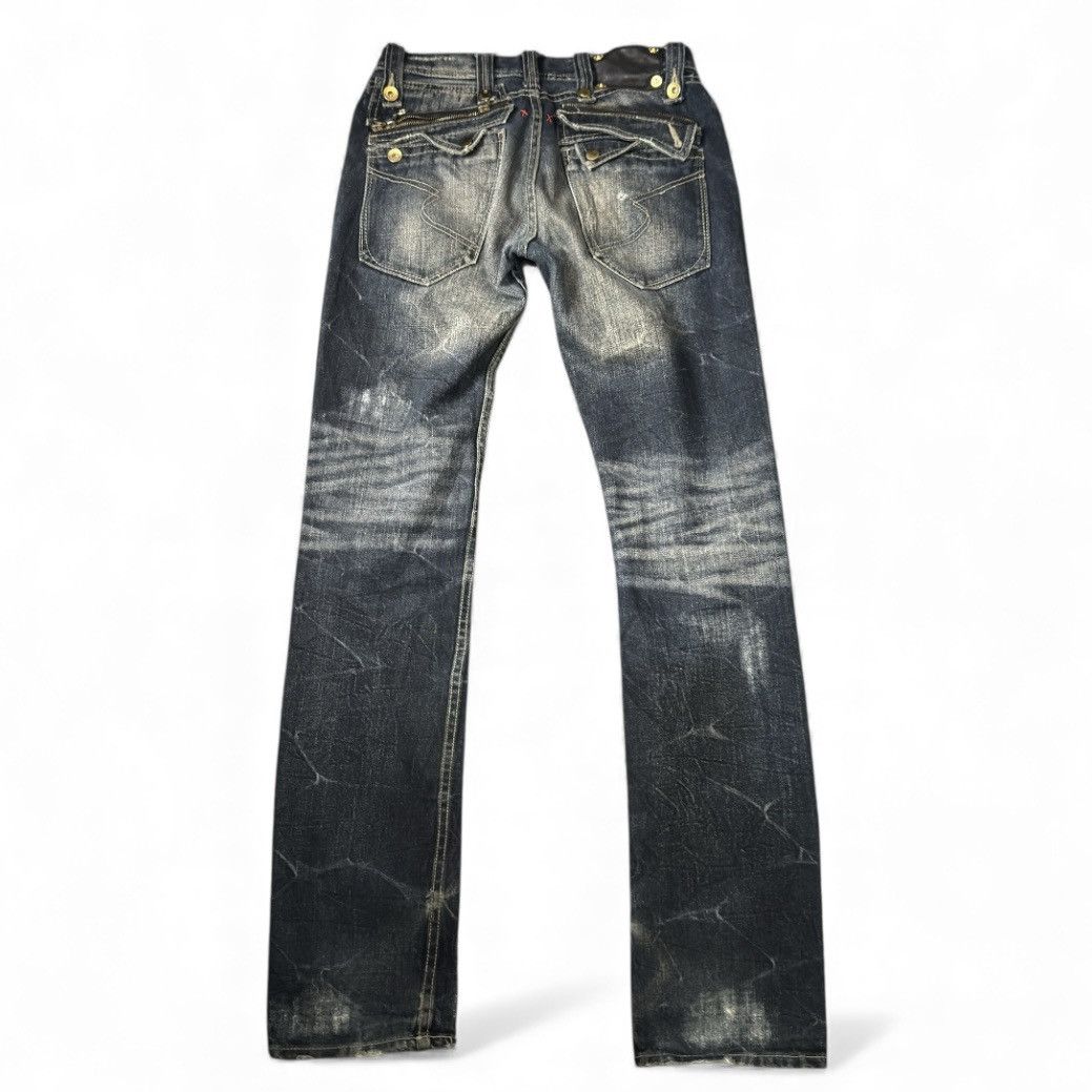 semanticdesign 90s Japanese Brand Semantic Design Distressed Studded Denim Size US 30 / EU 46 - 3 Thumbnail