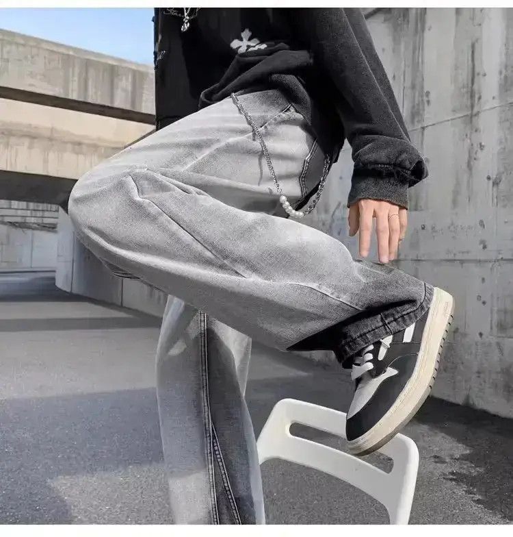 Japanese Brand Loose straight casual gradient jeans Size US 32 / EU 48 - 5 Thumbnail