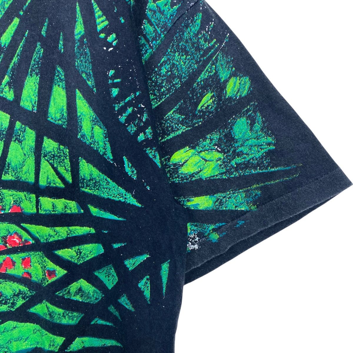 Habitat × Vintage 💥 90s WILD OATS MACAW RAINFOREST ALLOVER PRINT TSHIRT Size US L / EU 52-54 / 3 - 6 Thumbnail