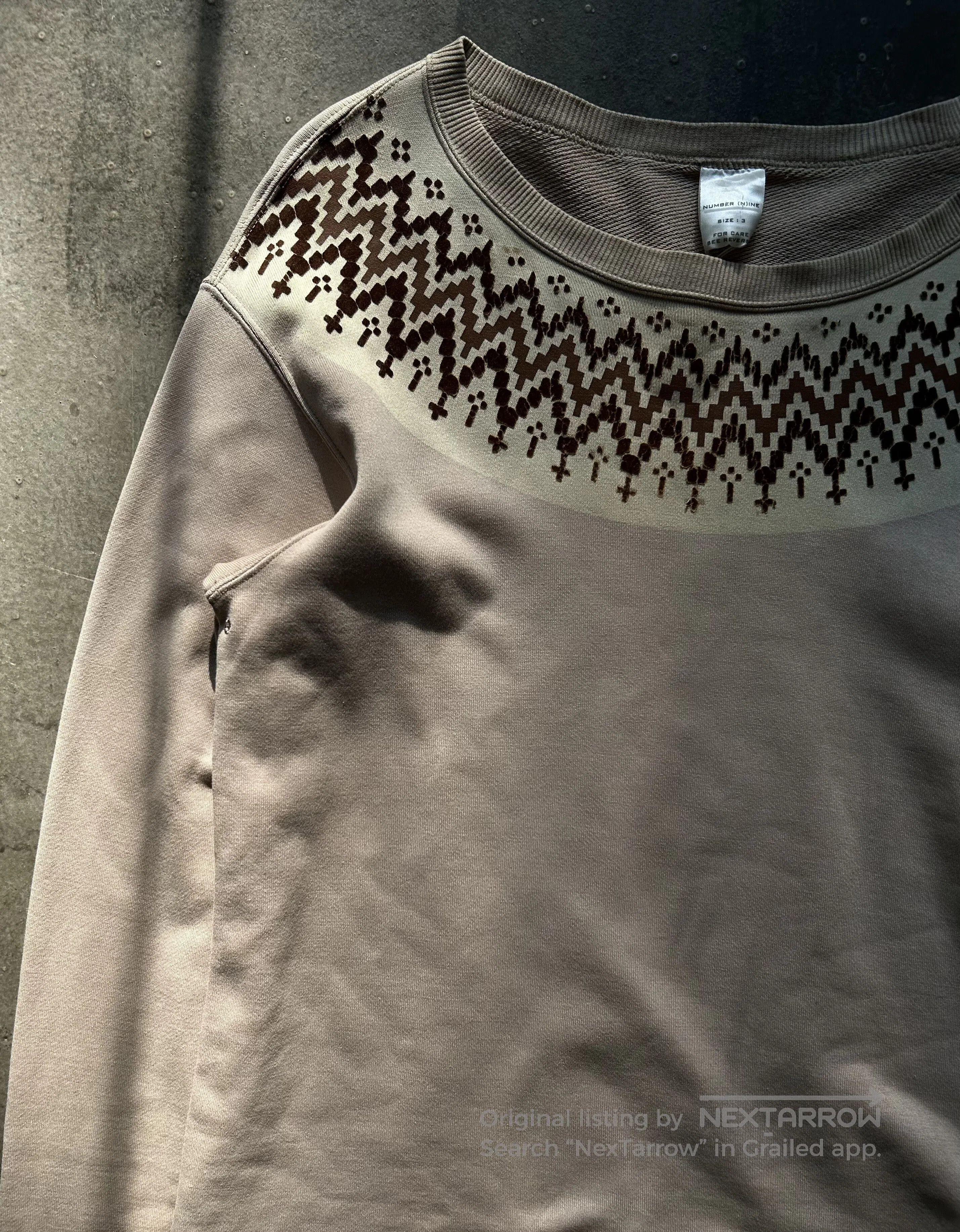 Number (N)ine Number Nineteen Long Sleeve Printed Top. Size US L / EU 52-54 / 3 - 2 Thumbnail