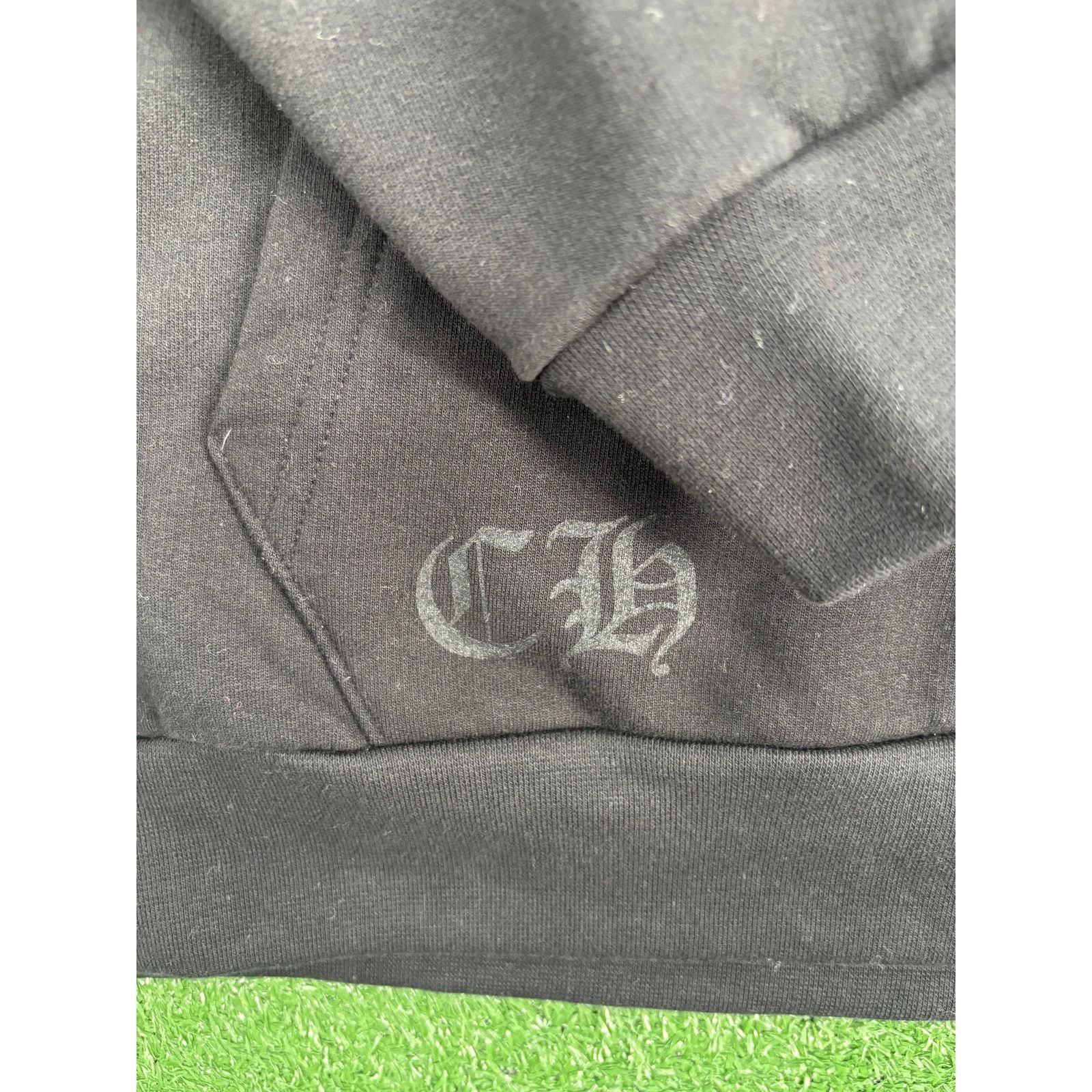 Chrome Hearts Chrome Hearts Blue Vertical Logo Black Hoodie Size Small Size US S / EU 44-46 / 1 - 5 Thumbnail