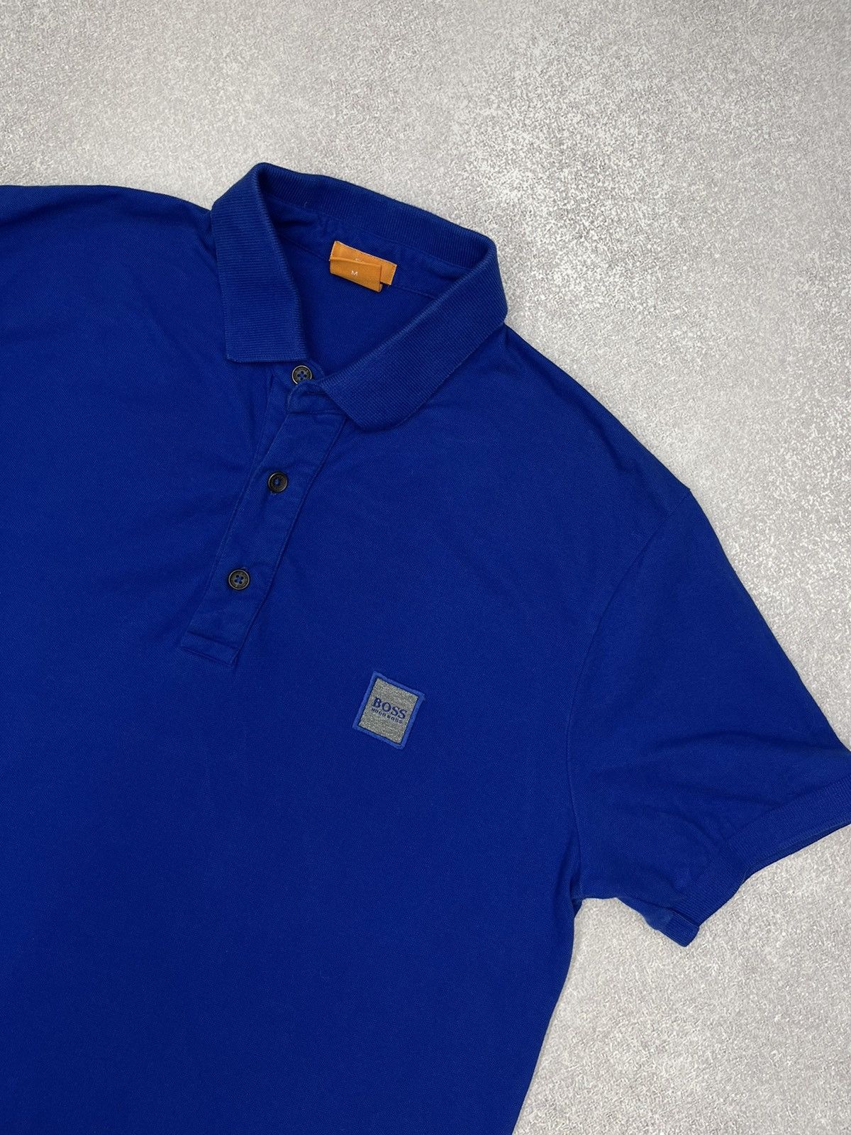 Hugo Boss Mens Hugo Boss Polo Blue T Shirt Y2K Size M Size US M / EU 48-50 / 2 - 3 Thumbnail