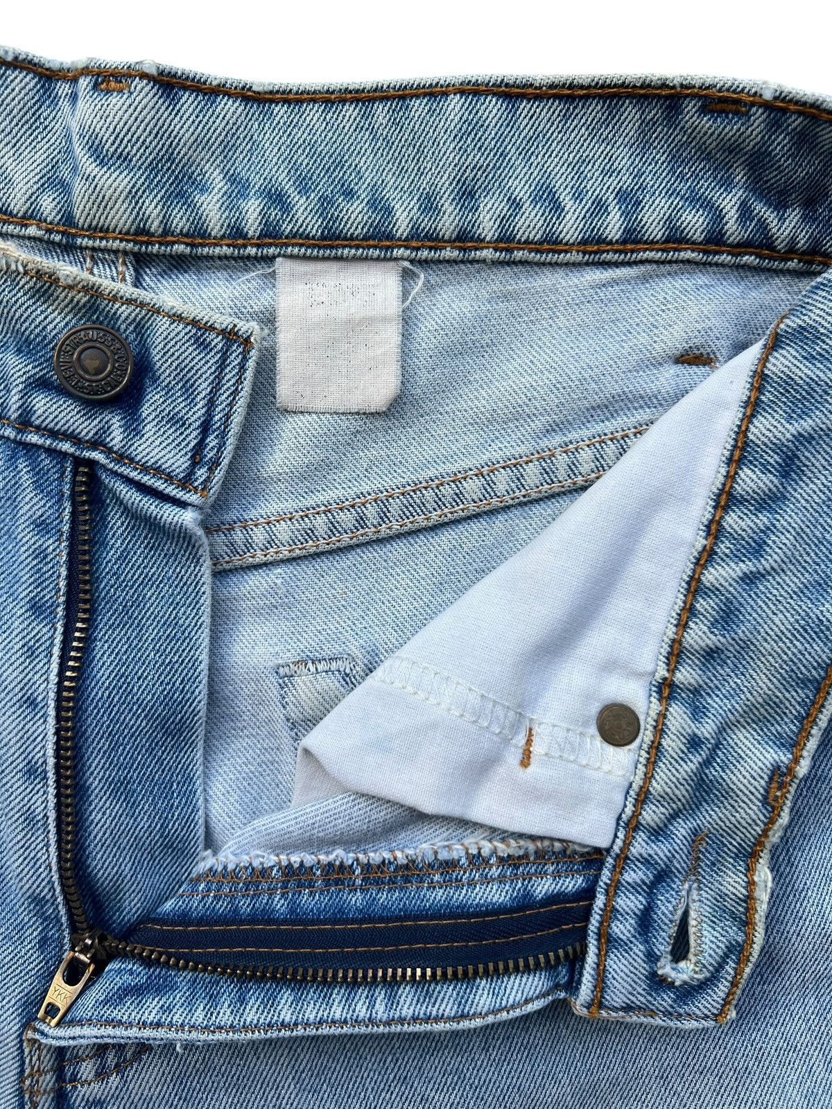Levi's Vintage 90s Levis 505 Batwing Tag Stone Wash Jeans 28x32 Size 28" / US 6 / IT 42 - 9 Thumbnail