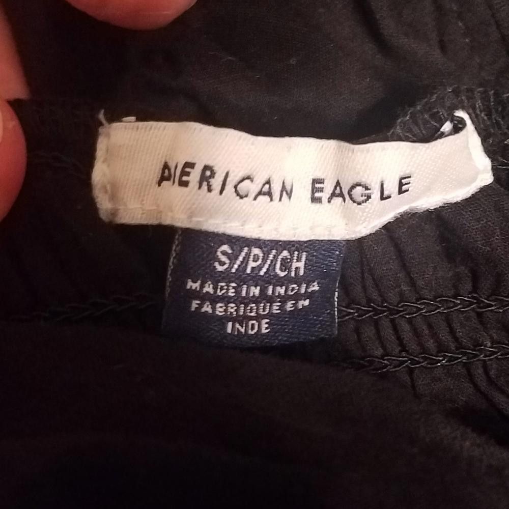 Designer American Eagle Elegant Black Women's Jumpsuit Size 28" / US 6 / IT 42 - 3 Thumbnail