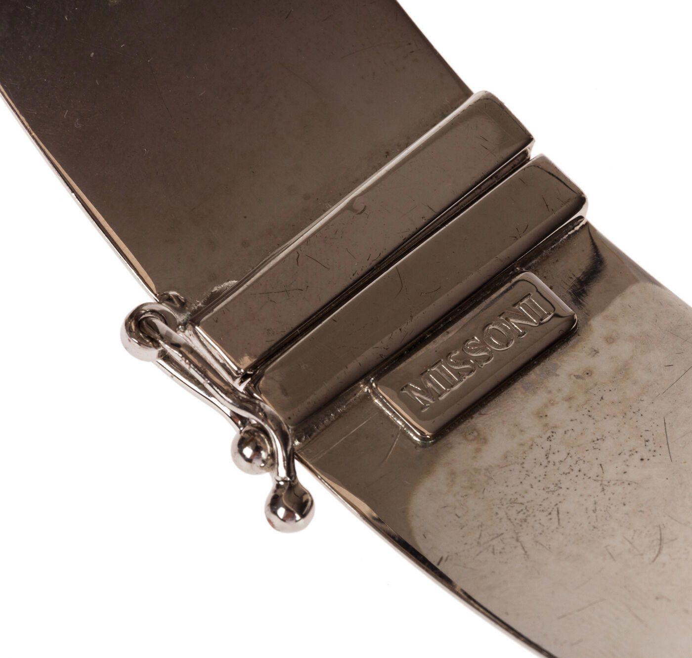 Missoni Missoni Runway Silver Tone and Black Enamel Choker Size ONE SIZE - 6 Thumbnail