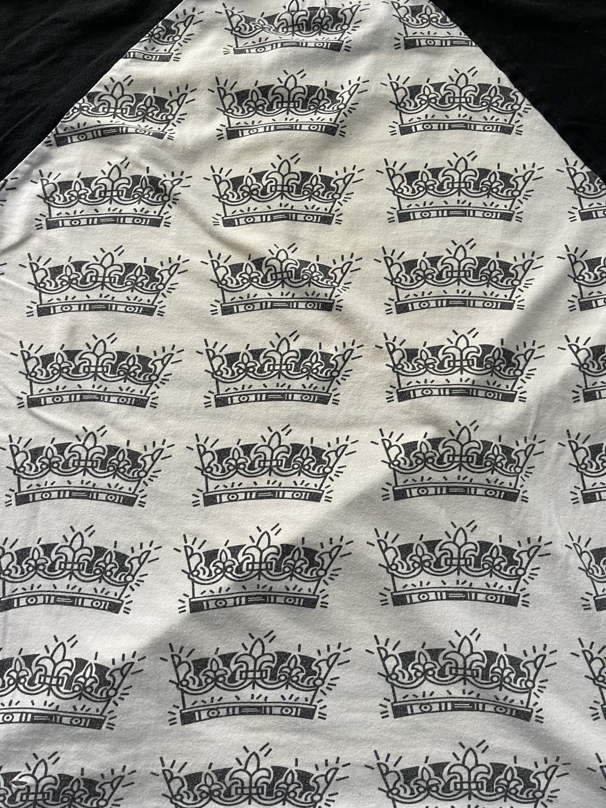 Stussy VINTAGE STUSSY CROWN DESIGN STYLE RAGLAN TEE VERY RARE Size US M / EU 48-50 / 2 - 10 Thumbnail